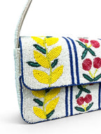 Cherry Bloom Beaded Shoulder Bag